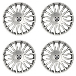 Puklice pre Nissan 16 CRYSTAL silver