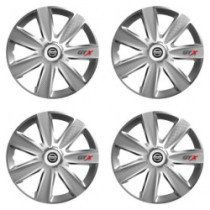 Puklice pre Nissan 16 GTX CARBON silver