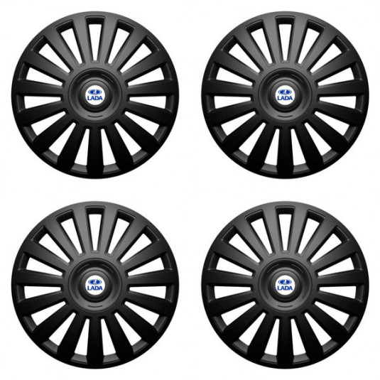 Puklice pre Lada 14 Luxury black