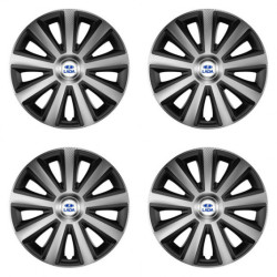 Puklice pre Lada 14 Aviator carbon silver&black