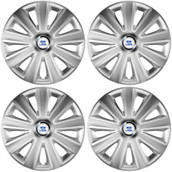 Puklice pre Lada 15 Aviator carbon silver