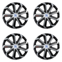 Puklice pre Lada 16 Evo black&silver