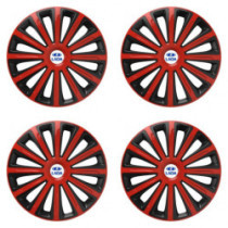 Puklice pre Lada 16 TREND red and black