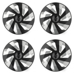 Puklice pre Mazda 14 Vector RC black and silver