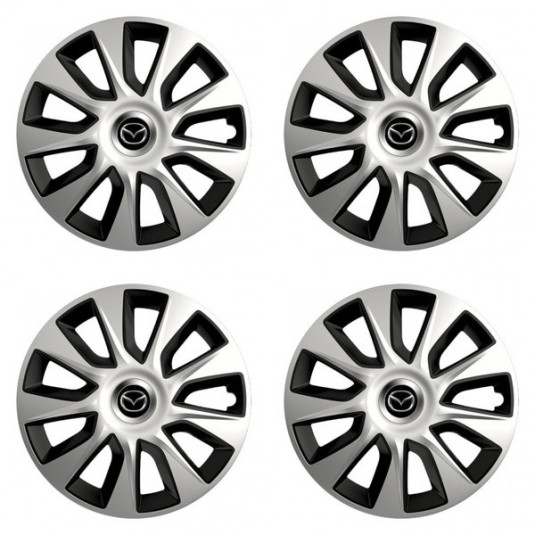 Puklice pre Mazda 15 STRATOS double colour - výpredaj