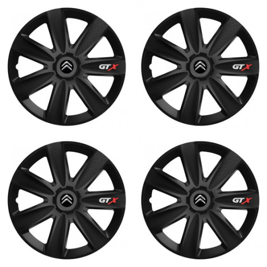 Puklice pre Citroen 14 GTX CARBON black