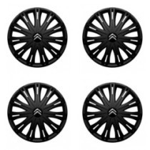 Puklice pre Citroen 16 SPARK BLACK