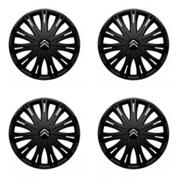 Puklice pre Citroen 16 SPARK BLACK