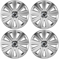 Puklice pre Mercedes 14 Aviator carbon RC silver