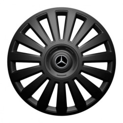 Puklice pre Mercedes 16 Luxury black