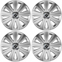 Puklice pre Mercedes 16 Aviator carbon RC 16 silver