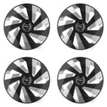 Puklice pre Opel 14 Vector RC black and silver