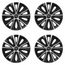 Puklice pre Opel 14 RAPIDE silver and black