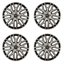 Puklice pre Opel 16 Dakar NC silver and black