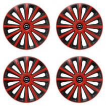Puklice pre Opel 16 TREND red and black