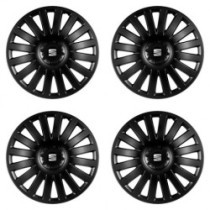 Puklice pre Seat 14 Smart black