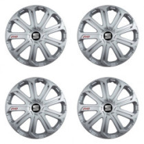 Puklice pre Seat 14 Evo silver