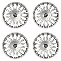 Puklice pre Toyota 15 CRYSTAL silver