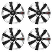 Puklice pre Toyota 15 GTX CARBON silver/black