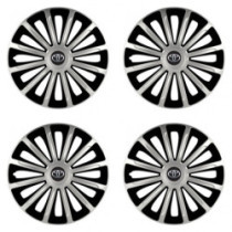 Puklice pre Toyota 16 TREND silver and black
