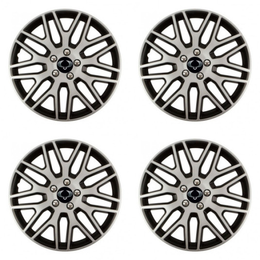 Puklice pre Sangyong 14 Dakar NC silver and black