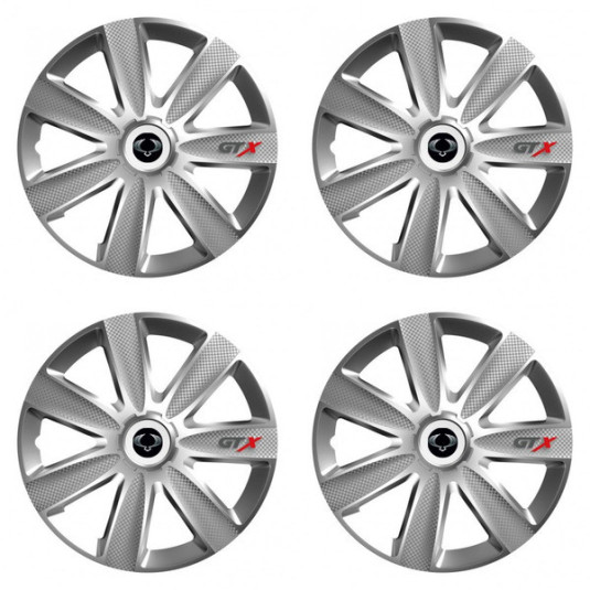 Puklice pre Sangyong 15 GTX CARBON silver