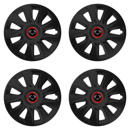 Puklice pre Sangyong 15 STRATOS RR black