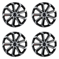 Puklice pre Sangyong 16 Evo black&silver