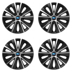 Puklice pre Subaru 14 RAPIDE silver and black