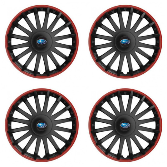 Puklice pre Subaru 16 CRYSTAL RO black