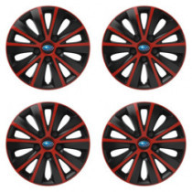 Puklice pre Subaru 16 RAPIDE red and black