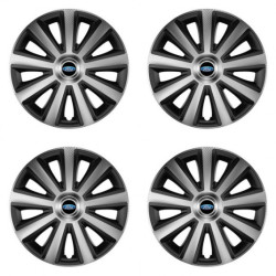 Puklice pre Ford 14 Aviator carbon silver&black