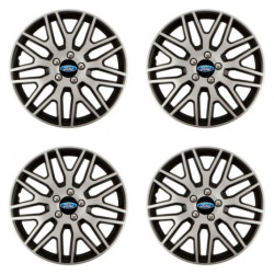 Puklice pre Ford 14 Dakar NC silver and black