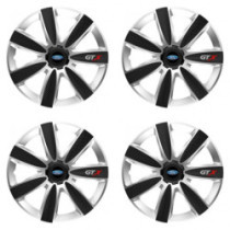 Puklice pre Ford 14 GTX CARBON silver/black