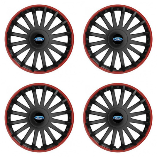 Puklice pre Ford 15 CRYSTAL RO black