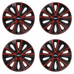 Puklice pre Ford 15 RAPIDE red and black