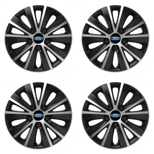 Puklice pre Ford 15 RAPIDE silver and black