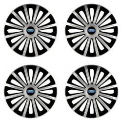 Puklice pre Ford 16 TREND silver and black