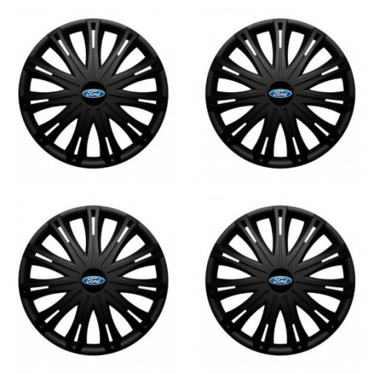 Puklice pre Ford 16 SPARK BLACK