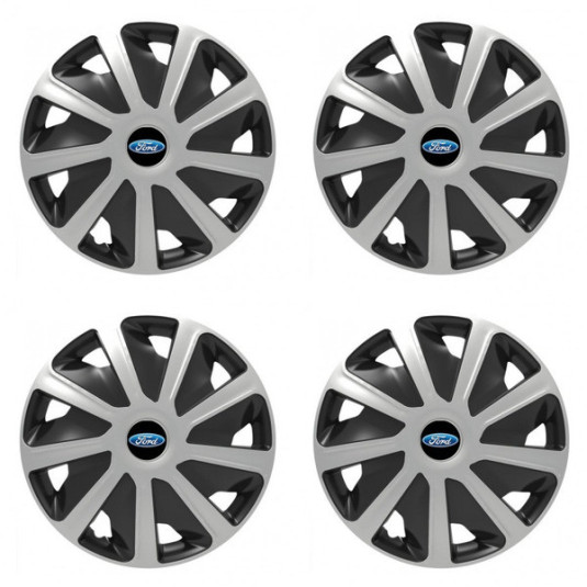 Puklice pre Ford pre dodávky 16 Craft silver and black