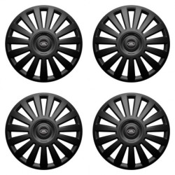 Puklice pre Land Rover 14 Luxury black