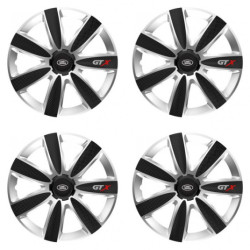 Puklice pre Land Rover 16 GTX CARBON silver/black