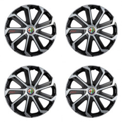 Puklice pre Alfa Romeo 14 Evo black&silver