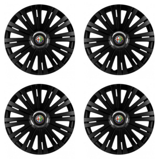 Puklice pre Alfa Romeo 14 ACTIVE RC BLACK