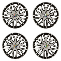 Puklice pre Alfa Romeo 15 Dakar NC silver and black