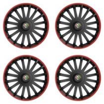 Puklice pre Alfa Romeo 15 CRYSTAL RO black