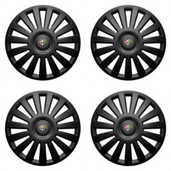 Puklice pre Alfa Romeo 16 Luxury black