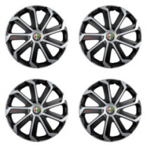 Puklice pre Alfa Romeo 16 Evo black&silver