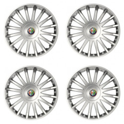 Puklice pre Alfa Romeo 16 CRYSTAL silver