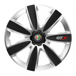Puklice pre Alfa Romeo 16 GTX CARBON silver/black
